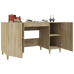 Acheter Maison Chic Bureau,Table de travail,bureau de travail pour chambre Chêne sonoma 140x50x75 cm Bois d'ingénierie -GKD21980