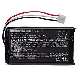 vhbw Batterie compatible avec Exfo PX1, PX1 Optical Power Expert, PX1-H-PRO-FOAS-U25 outil de mesure (1900mAh, 3,7V, Li-polymère)