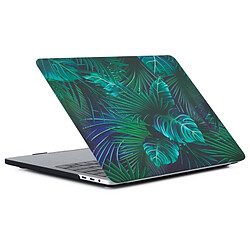 Wewoo Coque Rigide Motif Palm Leaves PC pour Macbook Pro 13,3 pouces avec barre tactile 