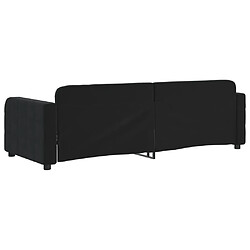 Acheter vidaXL Lit de repos sans matelas noir 80x200 cm velours