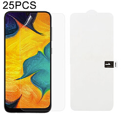 Wewoo Film protecteur avant à couverture intégrale en d'hydrogel doux de 25 PCS avec alcool coton + carte à gratter pour Galaxy A30