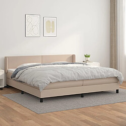 Maison Chic Lit Adulte - Lit simple Lit à sommier tapissier avec matelas moelleux - Meuble de Chambre - Cappuccino 200x200 cm -MN44387