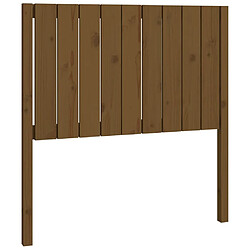 Maison Chic Tête de lit scandinave pour lit adulte,Meuble de chambre Marron miel 95,5x4x100 cm Bois massif de pin -MN75959