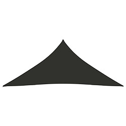 Helloshop26 Voile d'ombrage parasol tissu oxford triangulaire 3 x 4 x 4 m anthracite 02_0009834 