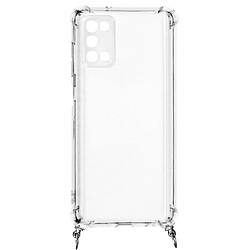 Avizar Coque Galaxy A03s Anneau personnalisable avec bijou/Chaîne - Transparent