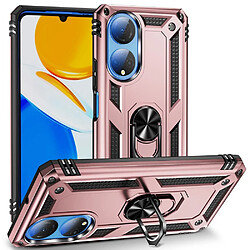 Coque en TPU anti-chocs avec béquille pour votre Honor X7 - or rose