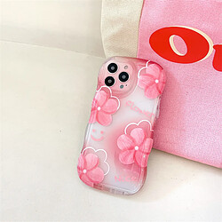 Avis GUPBOO Étui pour iPhone13ProMax Smudged flowers smiley littéraire cas de téléphone portable niche fille douce