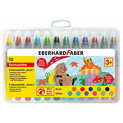 Eberhard Faber 529112 ? Mini Kids Club, 12 Crayons Gel étui en Plastique