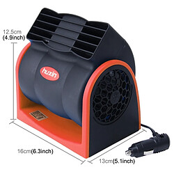 Wewoo HX-T302 DC 24V 7W Portable Véhicule De Voiture Camion De Refroidissement Air Ventilateur Réglable À Faible Bruit Silencieux Refroidisseur 2 Vitesses