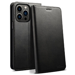 Etui en PU absorption magnétique noir pour votre iPhone 13 Pro 6.1 pouces