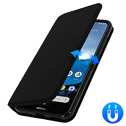 Avizar Housse Nokia 7.2 et 6.2 Étui Folio Portefeuille Fonction Support noir pas cher