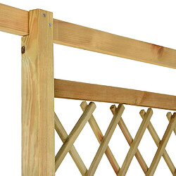 Acheter vidaXL Pergola d'angle avec banc 166x81x174 cm Bois de pin imprégné