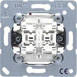 bouton poussoir - double - a fermeture - ls - fixation à vis - jung 535u