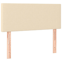 Acheter Maison Chic Tête de lit scandinave à LED,meuble de chambre Crème 80x5x78/88 cm Tissu -MN50741