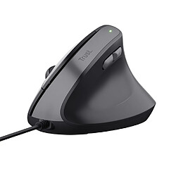 Trust Souris Ergonomique Filaire BAYO II Idéale pour Les Droitiers Noir pas cher