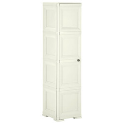 vidaXL Armoire plastique 40x43x164 cm design bois glace à la vanille