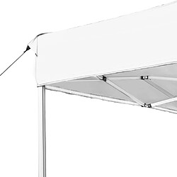 Acheter vidaXL Tente de réception pliable Aluminium 4,5x3 m Blanc