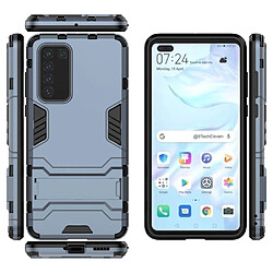 Coque en TPU 2 en 1 avec béquille bleu foncé pour votre Huawei P40