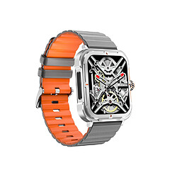 Avis Eko Montre Connectée 5.2 NFC avec Mémoire Flash et Bracelet en Silicone Orange