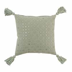 Paris Prix Coussin Déco à Pompons Mind 45x45cm Menthe