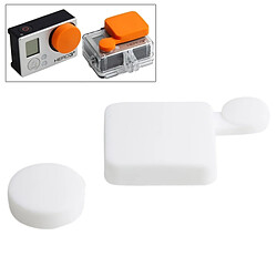 Wewoo Blanc pour GoPro Hero 4 / 3+ Silicone Cover Set