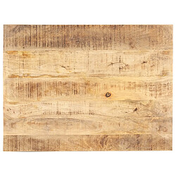 vidaXL Dessus de table Bois de manguier solide 15-16 mm 80x60 cm