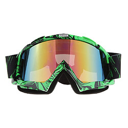 Moto VTT VTT Course Lunettes Lunettes Anti-UV Poussière Vert-Couleur