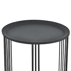 Set de 2 Tables Gigognes Morristown Métal Noir Plusieurs Tailles [en.casa] pas cher