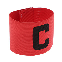 Brassard Capitaine Football Sports Brassards Réglables Brassards Fluorescent Rouge