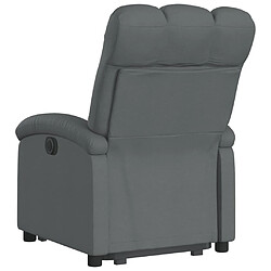 Avis vidaXL Fauteuil inclinable électrique gris foncé tissu