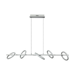 Autres Temps ZMH LED Suspension Table de salle à manger moderne Anneau lumineux amovible et rotatif Chambre à coucher