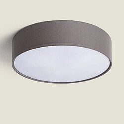 Ledkia Plafonnier Rond Tissus Ranje Ø500 mm Gris