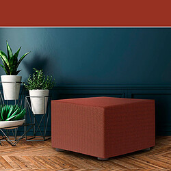 Avis Housse de pouf Eysa JAZ Rouge foncé 100 x 65 x 100 cm