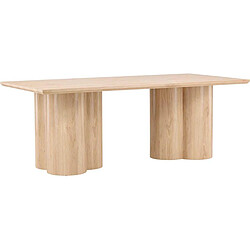 Venture Home Table de repas 100 x 210 cm Olivia beige.