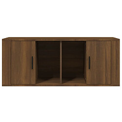 Acheter vidaXL Meuble TV Chêne marron 100x35x40 cm Bois d'ingénierie