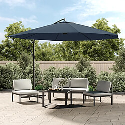 vidaXL Parasol de jardin en porte-à-faux 3,5 m bleu