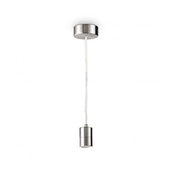 Ideal Lux Suspension design Set 1 ampoule Métal,aluminium Nickel