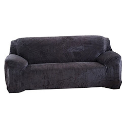 Avis Couverture de divan de sofa de tissu de tissu de polyester de coton extensible pour la maison noire