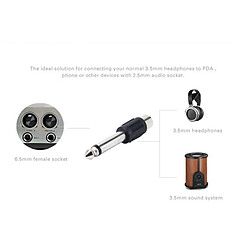 Acheter Wewoo Adaptateur Audio stéréo mâle à femelle de Jack 6,35 mm à Jack 3,5 mm