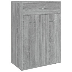 Maison Chic Armoire à Chaussures,Meuble de Rangement à Chaussures Sonoma gris 60x35x84 cm Bois d'ingénierie -MN14396