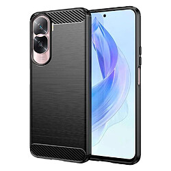 Htdmobiles Coque pour Huawei Honor 90 Lite 5G - housse etui silicone gel carbone + verre trempe - NOIR