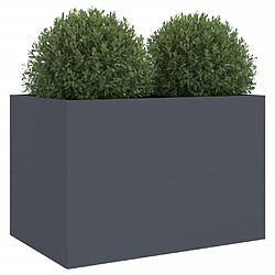 Acheter Maison Chic Jardinière,Bac à fleurs - pot de fleur anthracite 62x47x46 cm acier laminé à froid -GKD38923