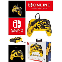 Power A Manette filaire SWITCH - Pokémon - Pikachu Lightning avec Câble USB détachable NINTENDO SWITCH