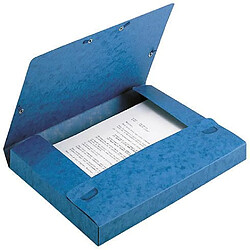 Exacompta Chemise box Cartorel 24 x 32 cm dos 2,5 cm - bleue - Lot de 25