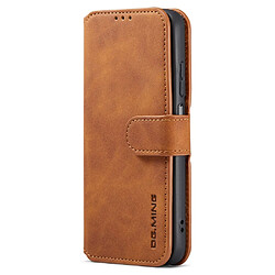 Etui en PU DG.MING style rétro avec support marron pour votre Xiaomi 11T/11T Pro