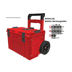 Acheter Toolbrothers RHINO XXL Cart Mallette à outils mobile Cart+ ULTRA Custom empilable 641 x 485 x 660 mm 52 l IP66