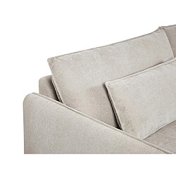 Acheter Vente-Unique Canapé 3 places en tissu beige BALAVO