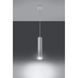 Avis Luminaire Center Suspension LAGOS acier blanc 1 ampoule