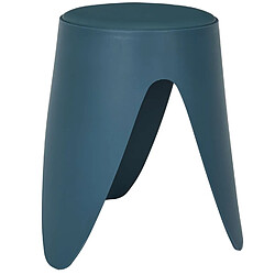 Avis The Home Deco Factory Tabouret d'appoint empilable Emma - Bleu canard