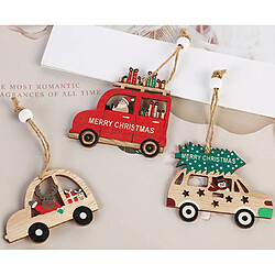 Avis C340 Dessin animé Christo Car Shape Ornements Ornements Jour de Noël Pendentifs Pendentifs Arbre de Noël créatif